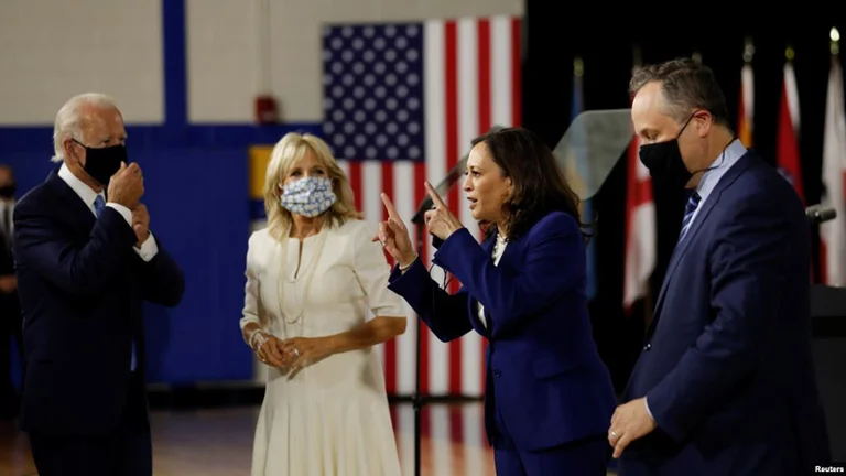 Joe Biden y Kamala Harris hacen la primera presentación juntos en la campaña