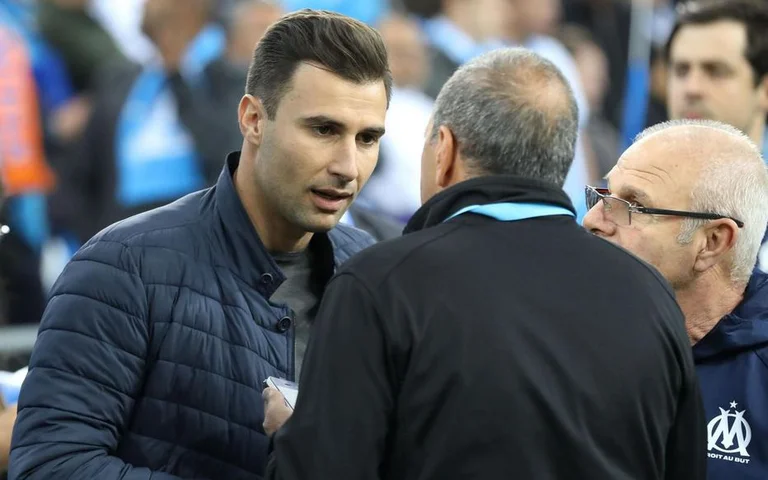 Lorik Cana with special congratulations on the 50th anniversary of the former club