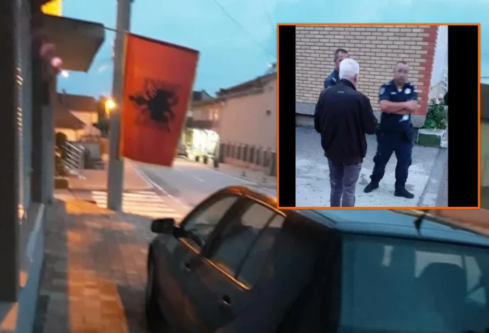 Serbian police go home to OVL head in Presevo, ask him to remove national flag
