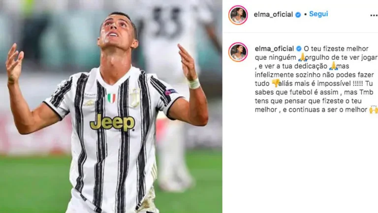 Dopo la sconfitta di ieri sera di Juvenus, la sorella di Cristeriano Ronaldo esplode.