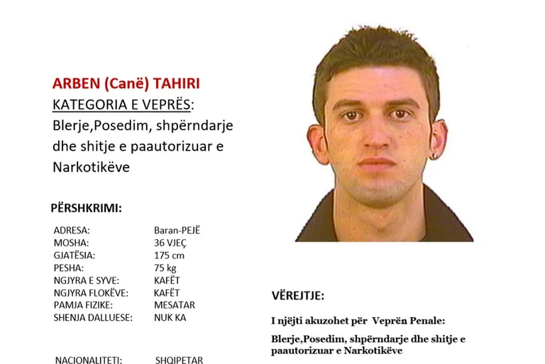 Arben Tahiri wird von der Polizei gesucht