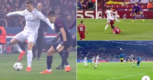 Langsames Video mit den besten Momenten von CR7 in CL sollte nicht verloren gehen