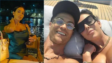 Jusqu'à ce que Ronaldo pose avec les enfants, Georgina s'émerveille dans le miroir