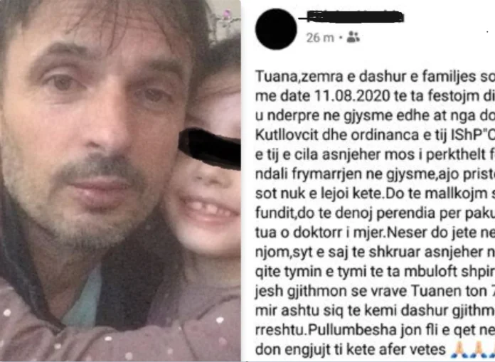 Familjari i 7-vjeçares nga Prishtina që vdiq në Spital: Dora e mjekut ia ndali frymëmarrjen