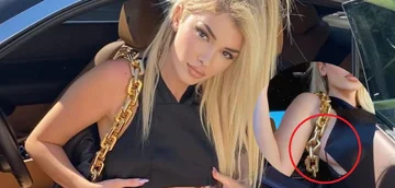 Wind Istreff sort avec sa voiture de luxe, CHAharron pour porter un soutien-gorge