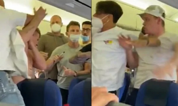 Tregohen arrogant dhe nuk vendosin maska, pasagjerët e aeroplanit i grushtojnë dy anglezë