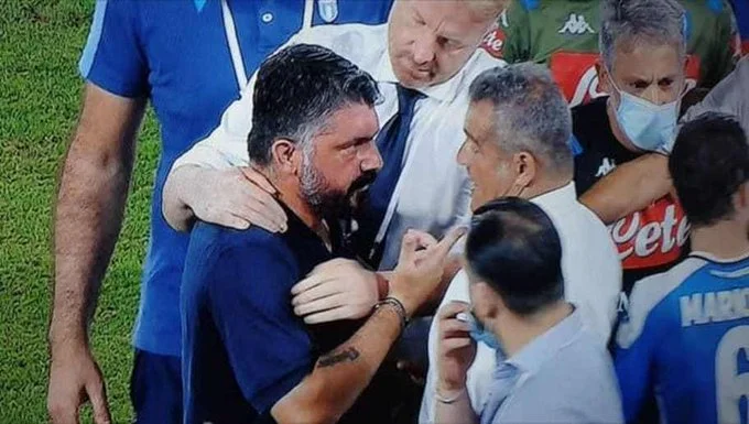 Momenti kur Gattuso humbi kontrollin në fund të ndeshjes ndaj Lazios