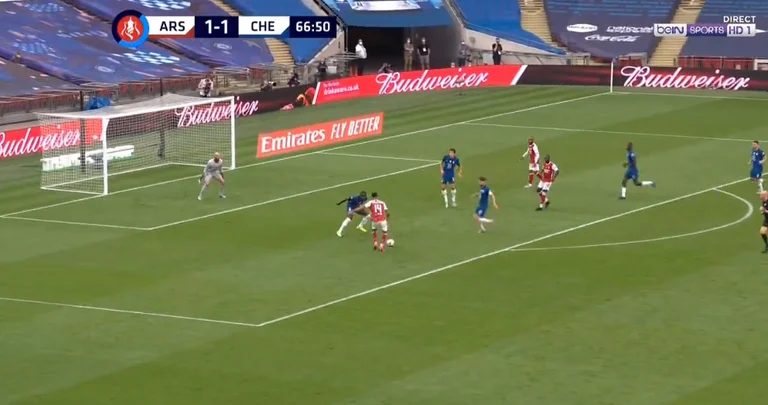 Goli që sapo shënoi Aubameyang kundër Chelseat në finale, është thjesht klas
