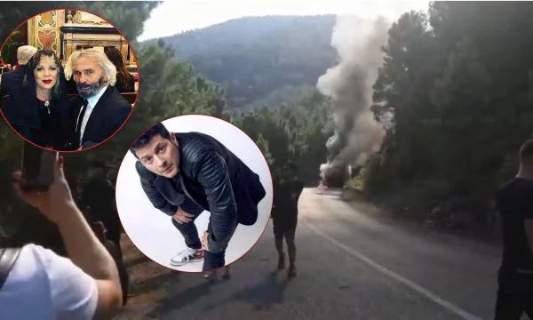 Hanno bruciato le auto sulla strada, dentro erano Hemem Ramadani, Inva Mula, Ermal Mamaqi, miracolosamente salvato