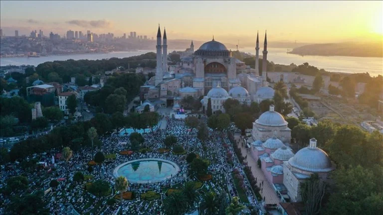 86 years after Bayram prayer at Ayasofje Grand Mosque