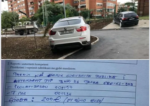 Ahmeti: Condamné par 200 euros la personne qui était le parc vert hier