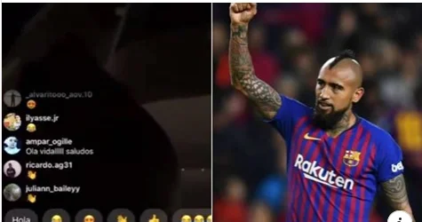 The problems of Barcelona continue: Vidal talks to InstaLive with drunk and severely psychological fans