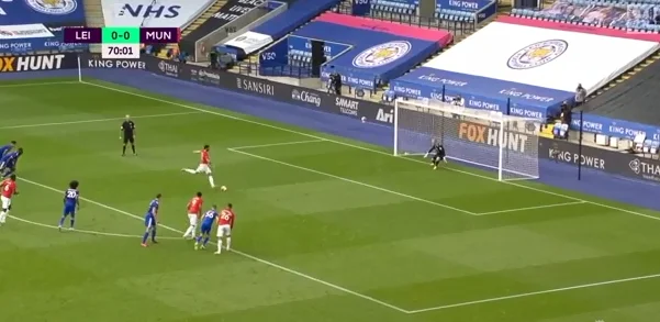 Bruno Fernades lo dà al portiere di Leicester, Man Utd assicura il posto su una cima a quattro.