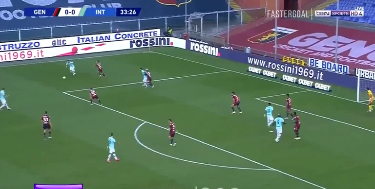 Romlu Lukak dankt Genua nicht, sehen Sie das Ziel, das er nur scored, um Inter überlegen