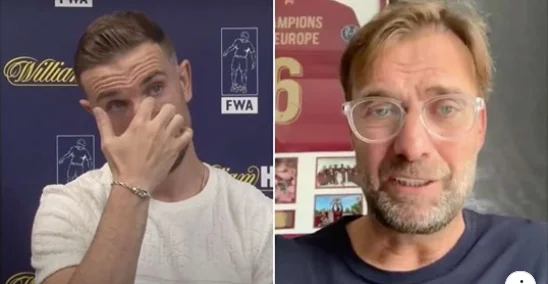 The moment that Henderson begins to cry as he hears Cloppy's message when he was declared the Player of the Year