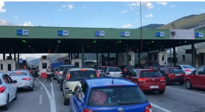 Today 6,000 Kosovars so far crossed Morina's border checkpoint