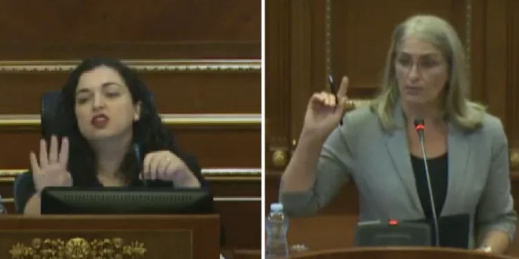 Vjosa Osmani e Teuta Haxhiu përplasen në Kuvend
