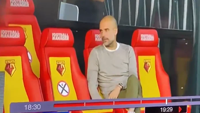 Guardiola foli përsëri sot me ‘shokun imagjinar’ në bankë gjatë ndeshjes