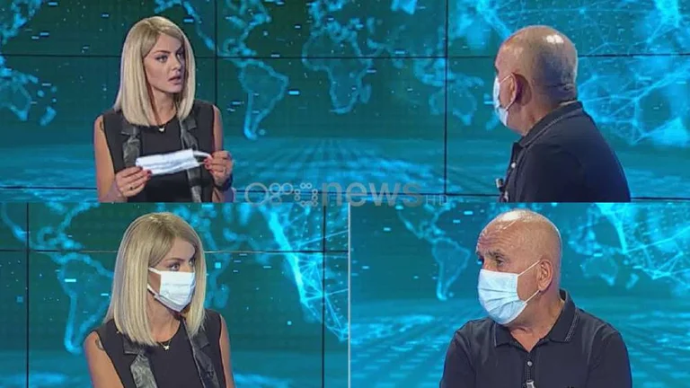 Doktor Pipero me maskë në debat, detyron edhe gazetaren ta vendosë