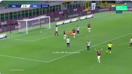 Milani në top formë, gabim i tmerrshëm nga portieri i Bolognas – Calhanoglu gati sa nuk e shqyen rrjetën