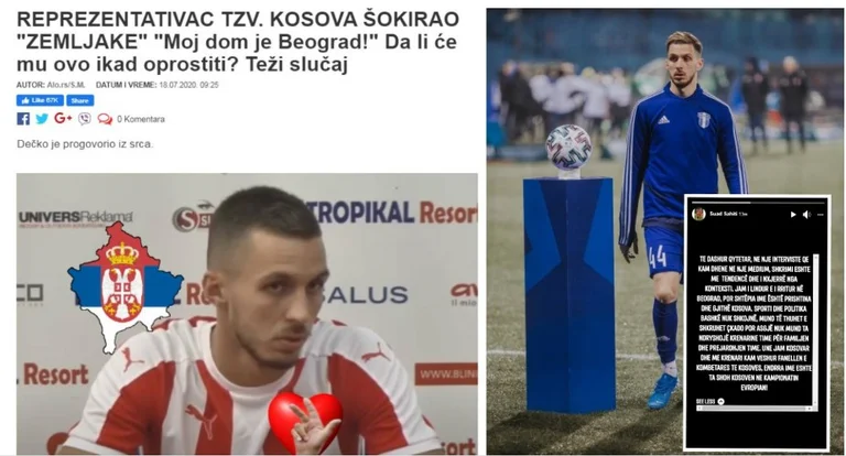 Reagon futbollisti kosovar pas deklaratës ‘Beogradi është shtëpia ime’ – sqarohet e vërteta