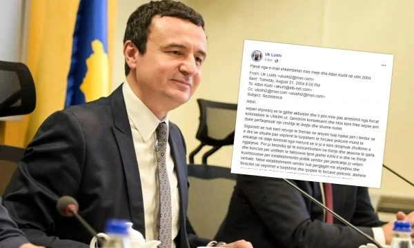 The Albanian-American discovers Albin Kurti's email, where Agim Zatricin Veton called “riran arrogant”