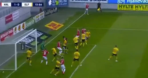 Fidan Aliti scheint in Schweden, das erste Tor für sein Team