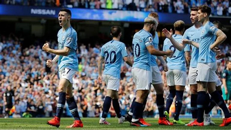 Man City goes straight to Brighton for next score, these are official formations.