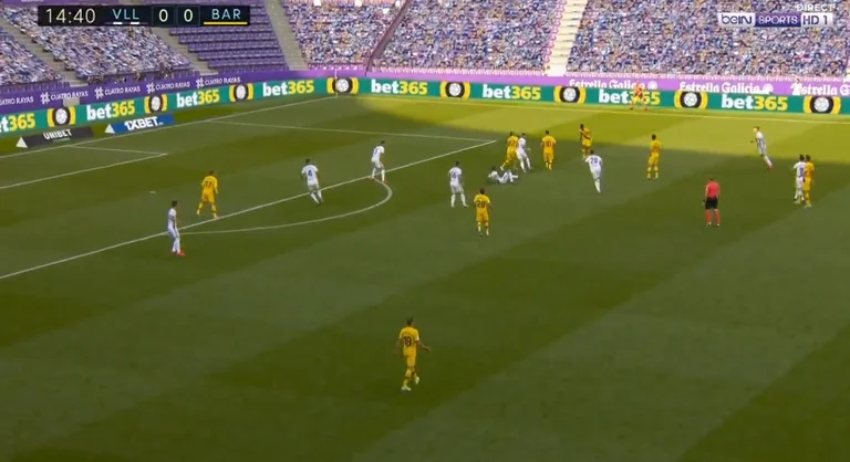 Barcelona in the lead against Waldadilide, Arturo Vidal marks a ghost goal