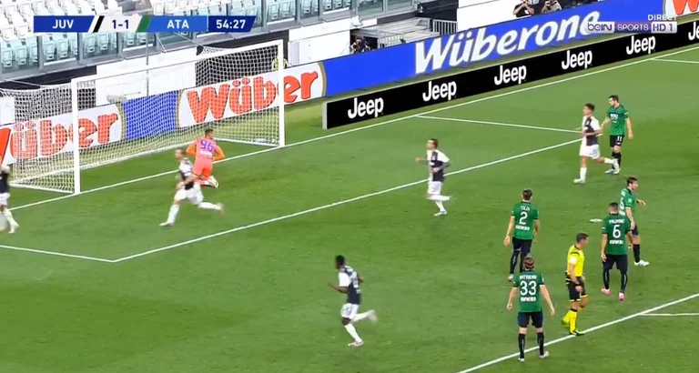CR7 trova un modo per bilanciare le cose contro Atalantas.