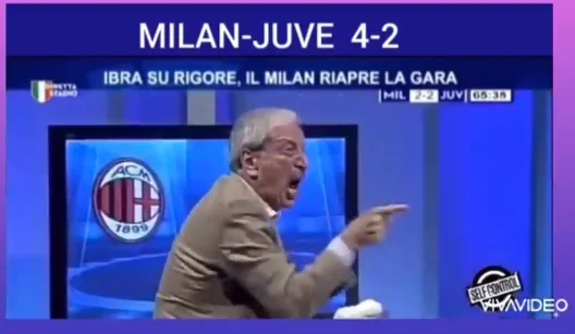 See the absolutely insane response of Milan's commentator after he overturned the outcome against Yus.