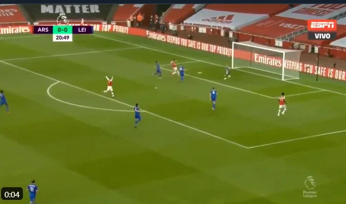 Aubamyang passes Arsenal to the upper hand, you see the mad assist of Saca