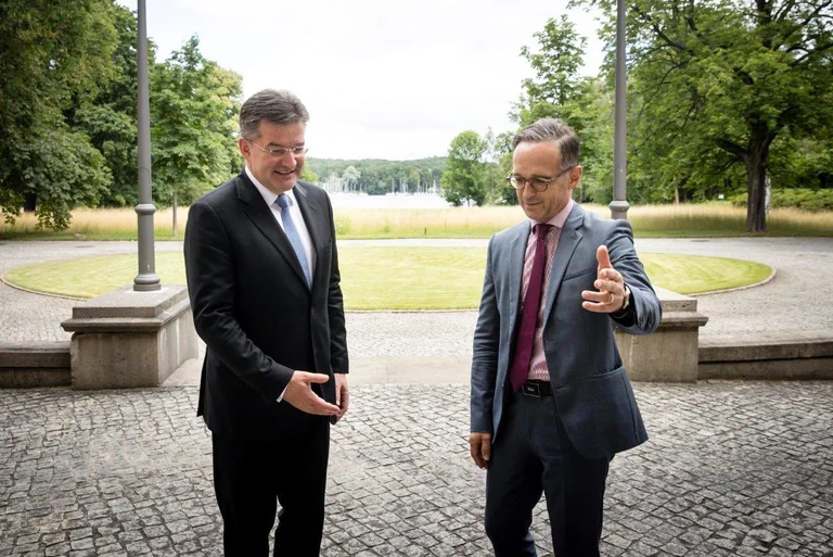 Lajcak says he has held deep discussions on dialogue with Germany's president, Merkel's adviser and foreign minister