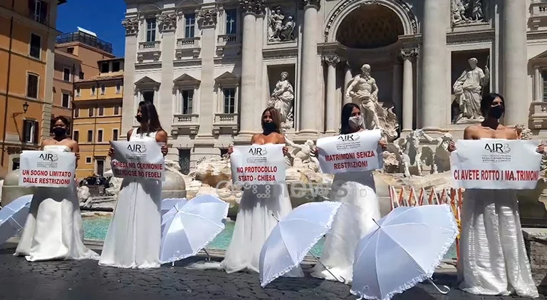 Corona broke up wedding plans, bride candidates protest in the streets