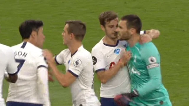 New footage shows exactly why Lyory was about to punch Son Heung after the first half.