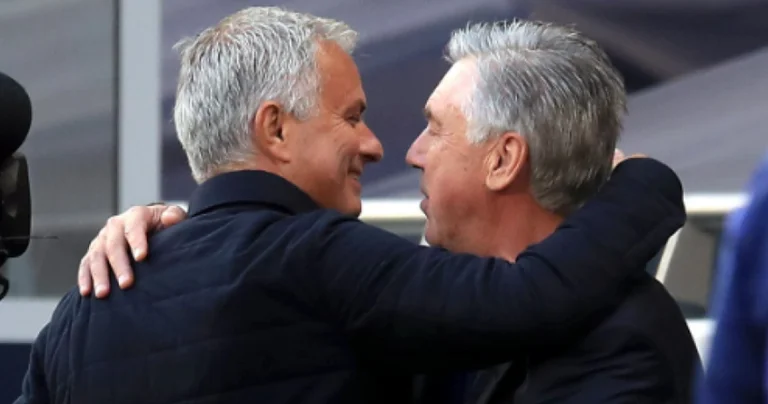 Mourinho nuk përmbahet, nuk njeh koronavirusin përqafon Ancelottin