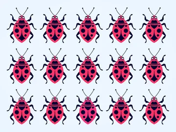Trouvez l'insecte dont la couleur est différente des autres