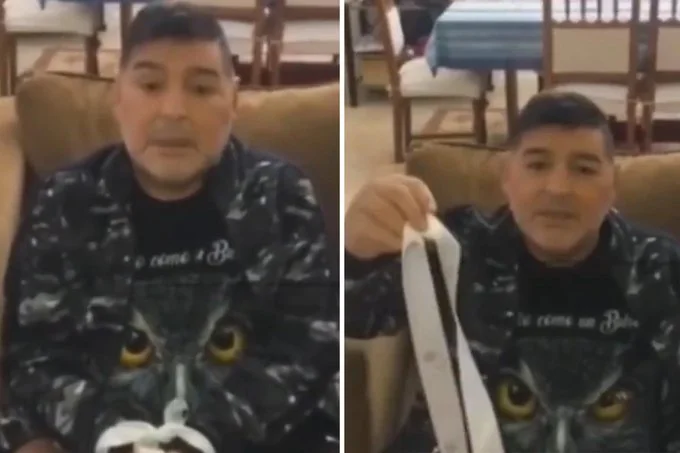 A po mbahet Maradona peng nga vajza e tij për shkak të përdorimit të tepërt të alkoolit – videoja me duart e lidhura shkon viral