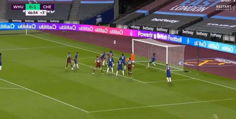 Përfundon pjesa e parë: West Ham – Chelsea me rezultat të barabart