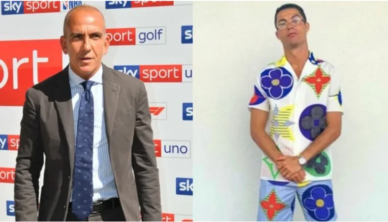 L'ancien footballeur italien se moque de la robe de Cristiano Ronaldo : j'aurais honte de moi même devant le miroir