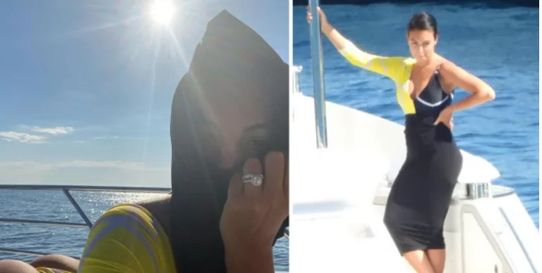 ¿Se comprometieron Cristiano Ronaldo y Georgina? El último aparece con un anillo supercoustico en el yate.