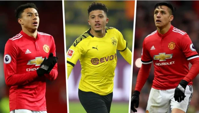 Mant Utd Opfer Alexis und Lingard für Jadon Sancho Karte