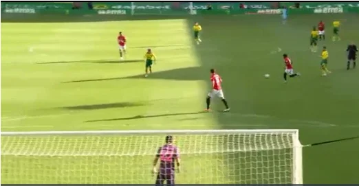 The weakest team in Premier League is turning out to be a hard nut for Man United, the score equals.