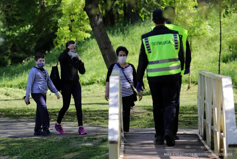 falla de máscara, 20.000 multas pronunciadas en el norte de Macedonia