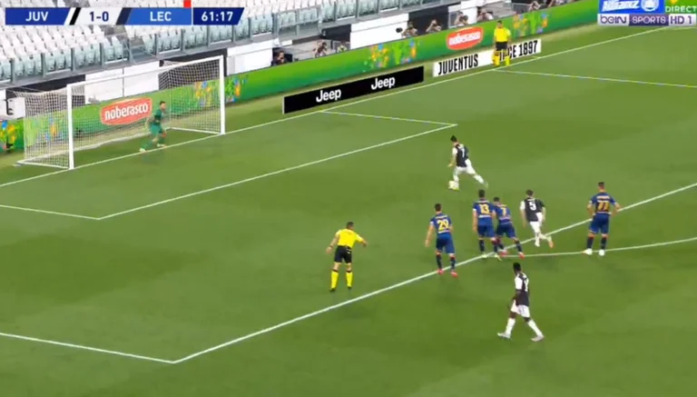 This time there's no mistake, marked by the penalty