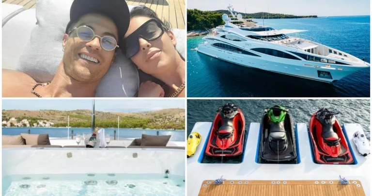 C'est le super yacht de 16m-euro Ronaldo et Georgina vacances.