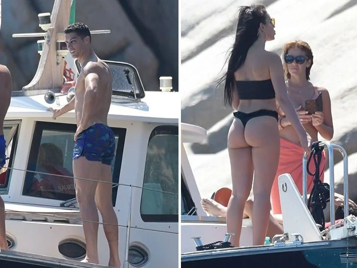 Cristiano Ronaldo y Georgina se relajan en el super yate de lujo
