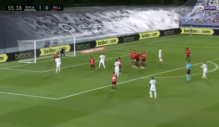 Sergio Ramos acaba de marcar un superhéroe de la toma libre del Real Madrid.