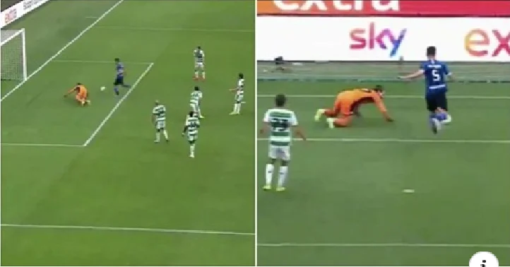 The Star of Inter tonight donated one of the worst failures in football history