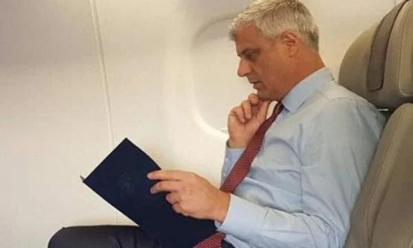 When news of the indictment was published, President Thaci was on the plane